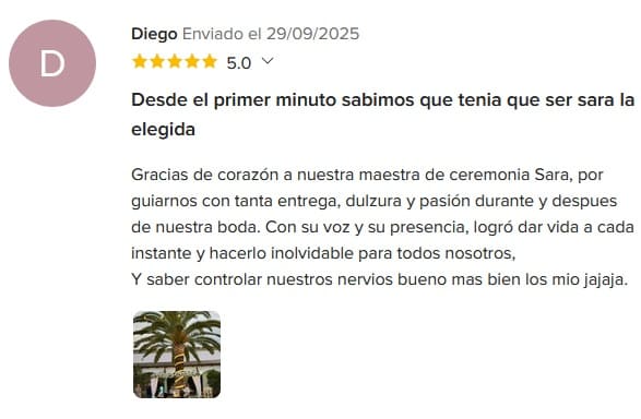reseña boda 2025